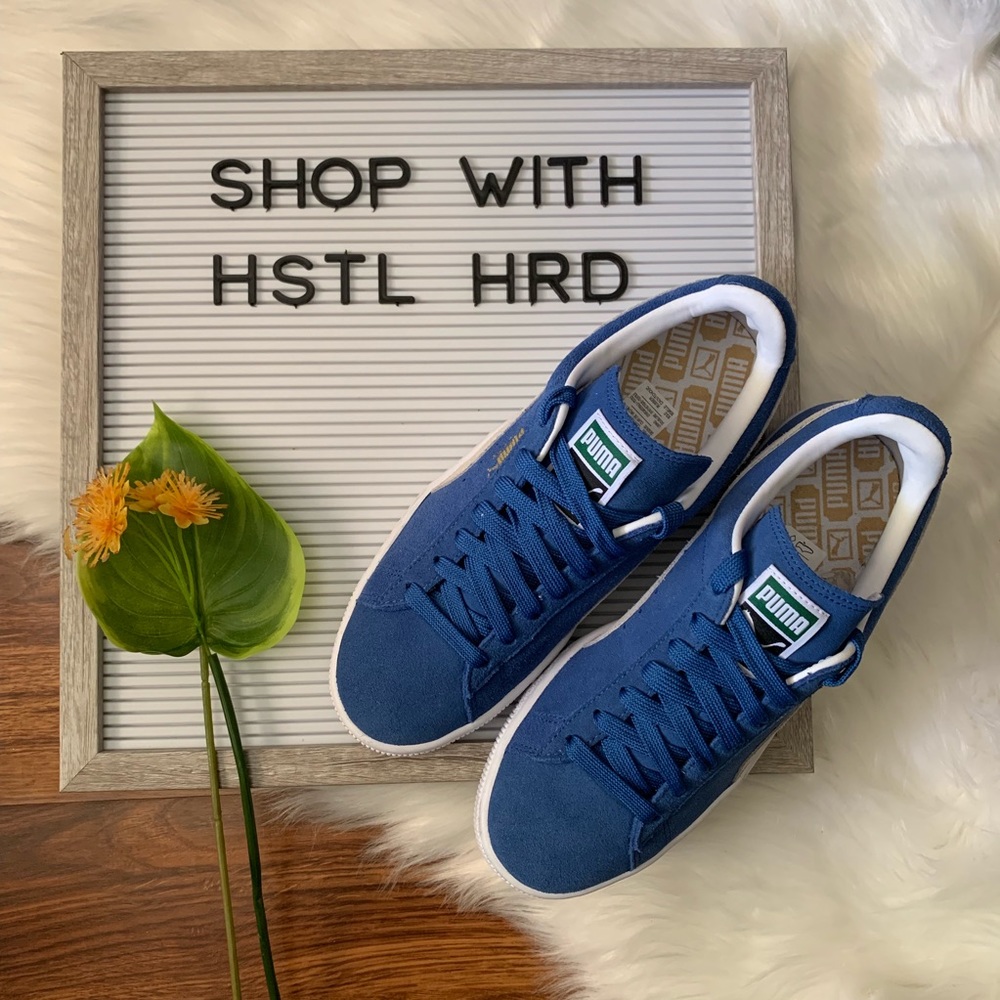 NEW Puma sneakers BLUE SUEDE - Picture 2 of 5